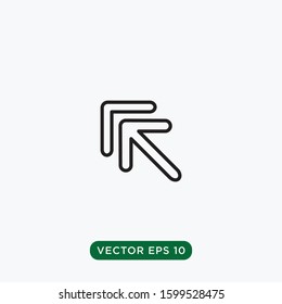 arrow icon vector template design concept