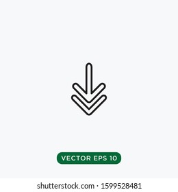 arrow icon vector template design concept