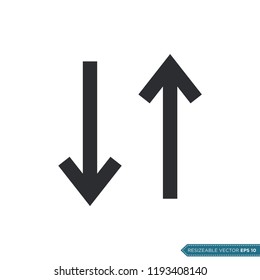 Arrow Icon Vector Template Illustration Design