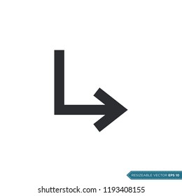 Arrow Icon Vector Template Illustration Design
