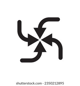 arrow icon vector template illustration logo design