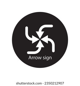 arrow icon vector template illustration logo design