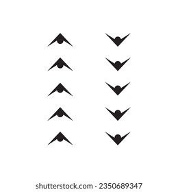 arrow icon vector template illustration logo design