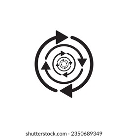 arrow icon vector template illustration logo design