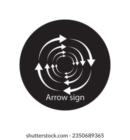 arrow icon vector template illustration logo design