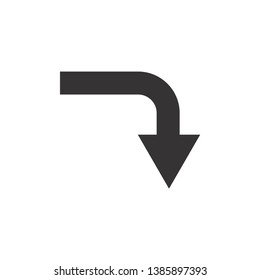 Arrow Icon Vector Template Symbol