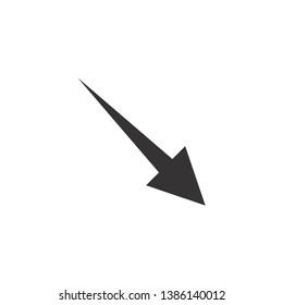 Arrow Icon Vector Template Symbol.