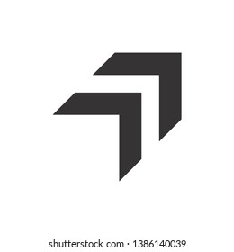 Arrow Icon Vector Template Symbol.