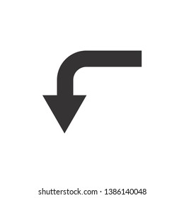 Arrow Icon Vector Template Symbol.