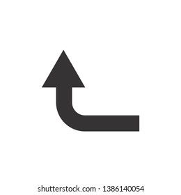 Arrow Icon Vector Template Symbol.