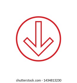 Arrow Icon Vector Template Symbol