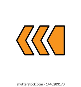 arrow icon vector trendy flat design