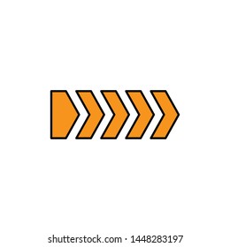 arrow icon vector trendy flat design