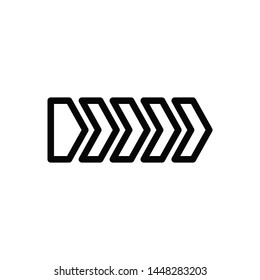 arrow icon vector trendy flat design