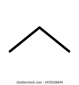 Up arrow icon, Up arrow icon vector, in trendy flat style isolated on white background. Up arrow icon image, Up arrow icon illustration
