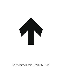 Up arrow icon vector, in trendy flat style isolated on white background. Up arrow icon illustration