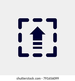 arrow icon vector upload icon