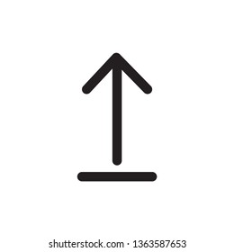 Arrow icon vector ,upload sign