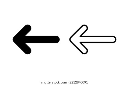 Arrow icon vector for web and mobile app. Arrow sign and symbol for web design.