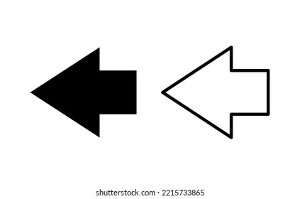 Arrow icon vector for web and mobile app. Arrow sign and symbol for web design.