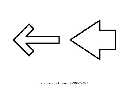 Arrow icon vector for web and mobile app. Arrow sign and symbol for web design.