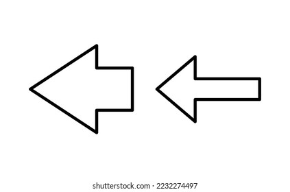 Arrow icon vector for web and mobile app. Arrow sign and symbol for web design.