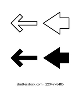Arrow icon vector for web and mobile app. Arrow sign and symbol for web design.