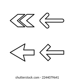 Arrow icon vector for web and mobile app. Arrow sign and symbol for web design.