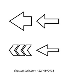 Arrow icon vector for web and mobile app. Arrow sign and symbol for web design.