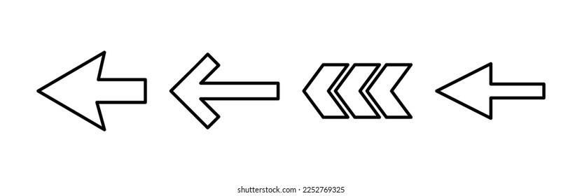 Arrow icon vector for web and mobile app. Arrow sign and symbol for web design.