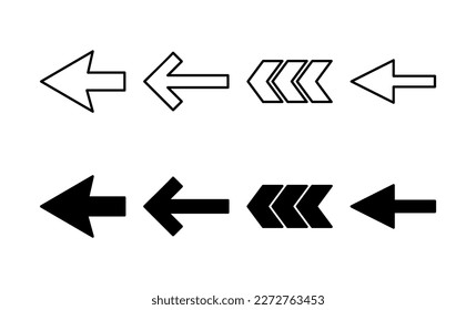 Arrow icon vector for web and mobile app. Arrow sign and symbol for web design.