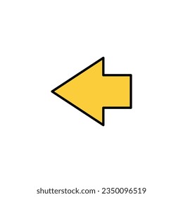 Arrow icon vector for web and mobile app. Arrow sign and symbol for web design.