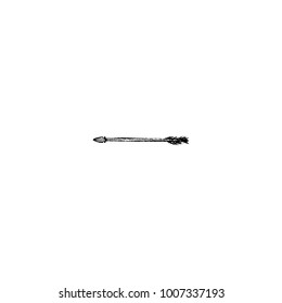 Arrow icon vintage isolated on white background