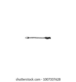 Arrow icon vintage isolated on white background