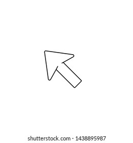 Arrow icon. Web pointer button