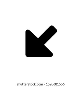 Arrow Icon with White Background
