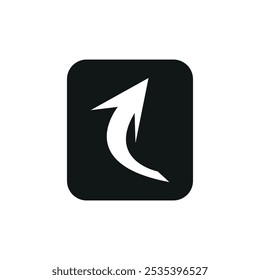 Arrow icon white background eps file