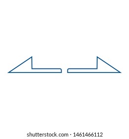 arrow icon white background. Arrow symbol for your web site design, logo, app, UI. Vector illustration, EPS10. - Vector