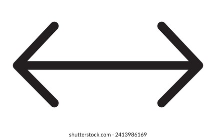 Arrow icon white background. Arrow symbol for web site design, logo, app. Arrow vector illustration. Arrow icon , both side 
