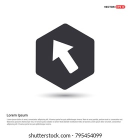 Arrow Icon White Background icon template