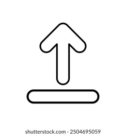 Pfeilsymbol auf weißem Hintergrund, Vektorgrafik