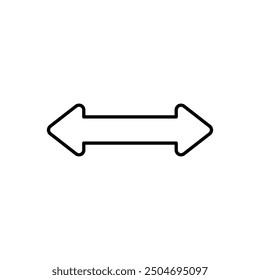 arrow icon with white background vector stock illustration
