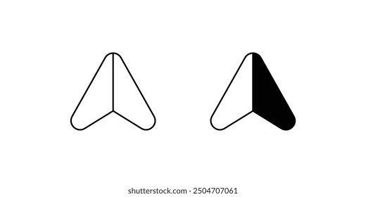 arrow up icon with white background vector stock illustration