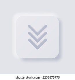 Pfeilsymbol, White Neumorphism soft UI Design for Web Design, Application UI and more, Button, Vector.