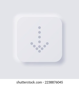 Pfeilsymbol, White Neumorphism soft UI Design for Web Design, Application UI and more, Button, Vector.