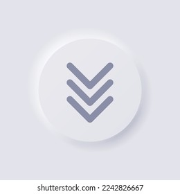 Pfeilsymbol, White Neumorphism soft UI Design for Web Design, Application UI and more, Button, Vector.