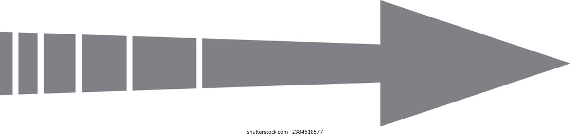 Arrow icon without outline Gray
