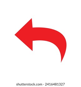 Arrow icon for your website design, logo, app, UI. The red arrow indicated the direction symbol.  vector illustration. eps file 32.