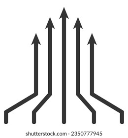 arrow icon,diagram graph, chart select, arrow sign
