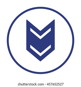  Arrow  icon.Flat design.